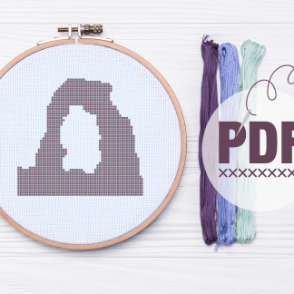 Delicate Arch Cross Stitch Pattern