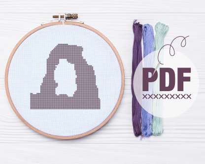 Delicate Arch Cross Stitch Pattern