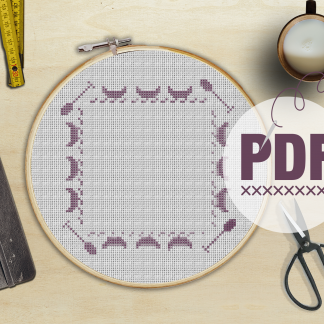 Cross Stitch Sampler Canoe Border