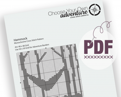 Hammock / Camping Cross Stitch Pattern - Image 6