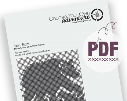 Bear Cross Stitch Pattern - Image 2