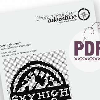 Sky High Ranch Cross Stitch Pattern