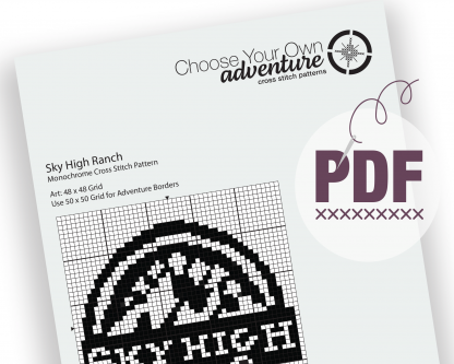 Sky High Ranch Cross Stitch Pattern