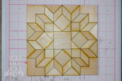 DIY Wood Quilt Decor Dutch Rose Pattern Farm House Style - Image 6