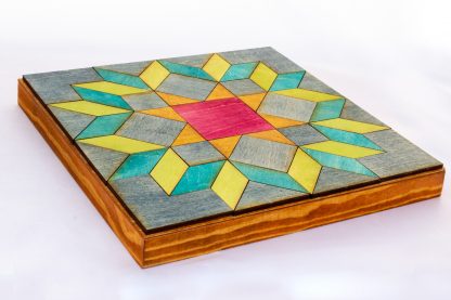 DIY Wood Quilt Decor Dutch Rose Pattern Farm House Style - Image 10