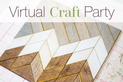 Virtual Art and Crafts Night *With Instruction* have your own Craft Party making Mountain Art!