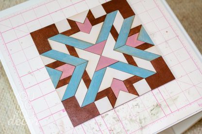 DIY Wood Quilt Decor Herringbone Pattern - Image 10