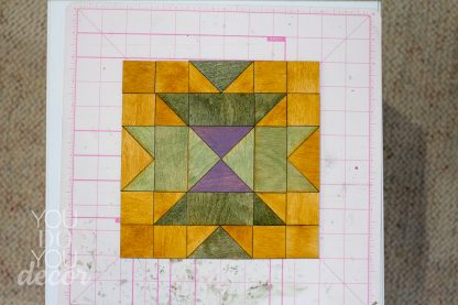 DIY Wood Quilt Decor Squash Blossom Pattern - Image 8