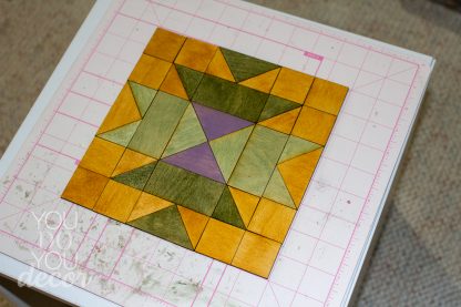 DIY Wood Quilt Decor Squash Blossom Pattern - Image 9
