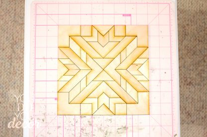 DIY Wood Quilt Decor Herringbone Pattern - Image 13