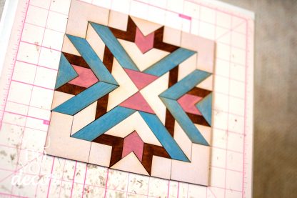 DIY Wood Quilt Decor Herringbone Pattern - Image 12