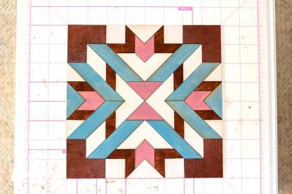 DIY Wood Quilt Decor Herringbone Pattern - Image 9