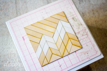 DIY Wood Quilt Decor Mountain Pattern - Image 5