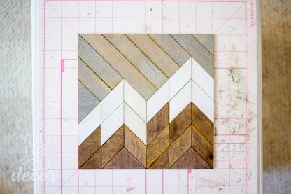 DIY Wood Quilt Decor Mountain Pattern - Image 6