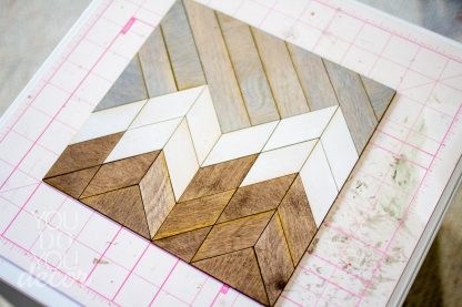 DIY Wood Quilt Decor Mountain Pattern - Image 7