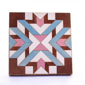 DIY Wood Quilt Decor Herringbone Pattern