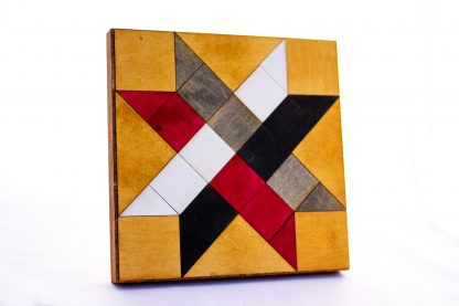 DIY Wood Quilt Decor Woven Star Pattern