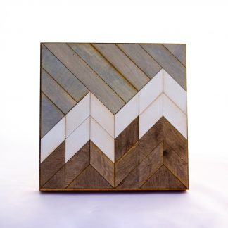 DIY Wood Quilt Decor Mountain Pattern