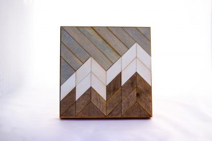 DIY Wood Quilt Decor Mountain Pattern